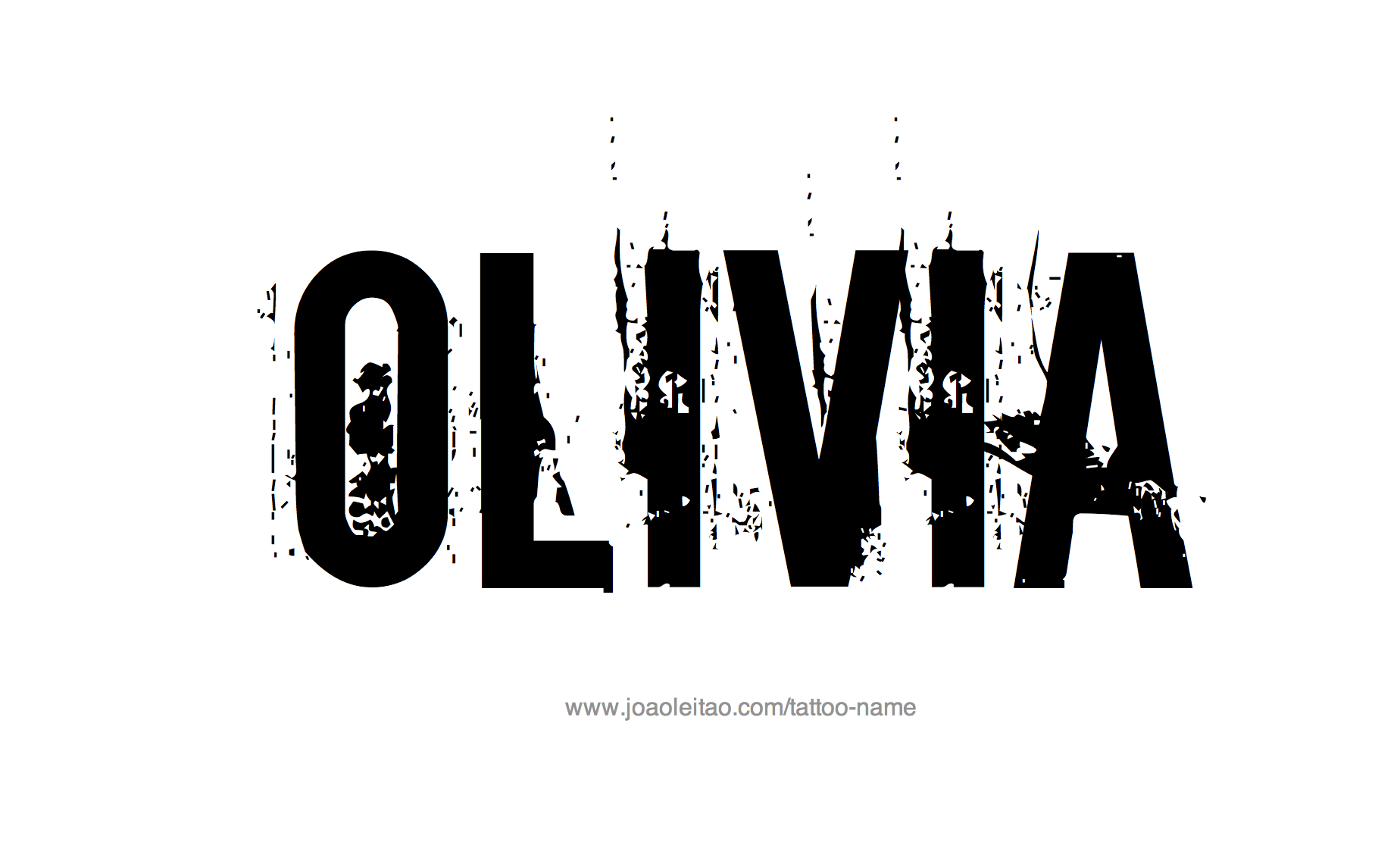 Olivia Name Tattoo Designs